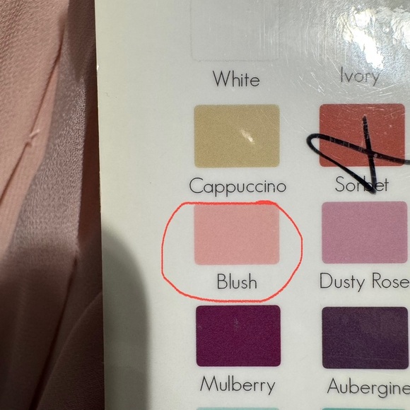 NWT Sorella Vita York Dress #8614 Full Length silk and satin Blush Size 12 - Picture 4 of 11